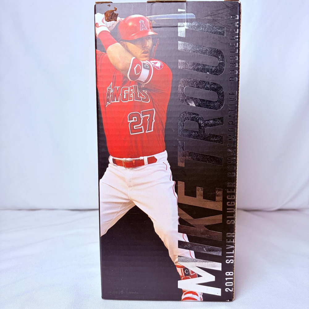 2018 Mike Trout Silver Slugger Commemorative Bobblehead Los Angeles Angels